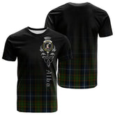 MacRae Hunting Tartan Crest T-shirt - Alba Celtic Style